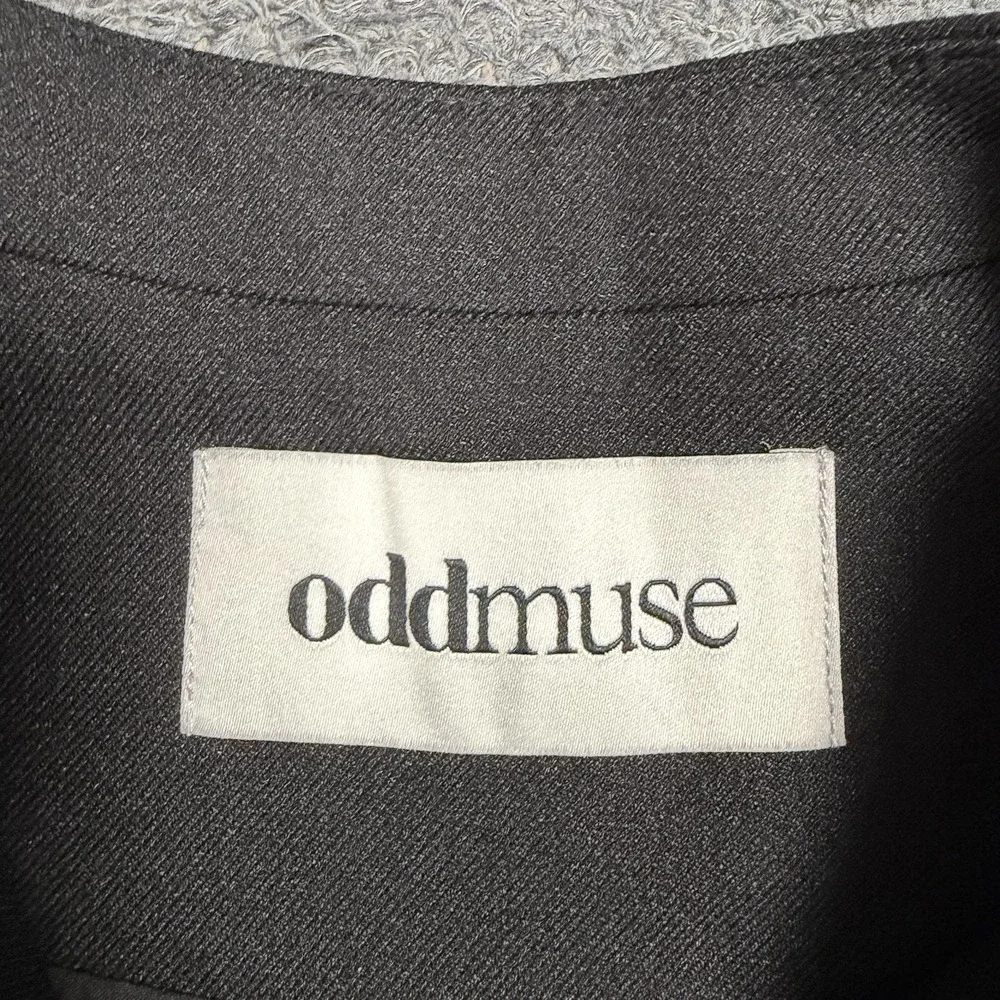 Odd Must Ultimate Must Wide Leg Jumpsuit Women Large Black Stretch Crepe Formal